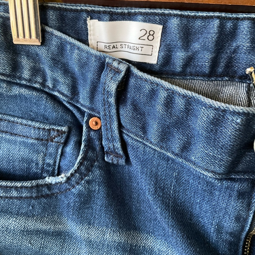Gap 1969 blue Straight Leg Jeans - Picture 4 of 14